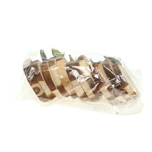 Floristik24 Gresskarblanding laget av tre 6cm 12stk