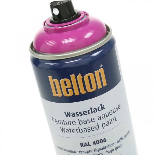gjenstander Belton gratis vannbasert maling rosa trafikklilla høyglansspray 400ml