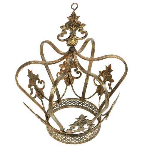Floristik24 Kronegull antikk Ø17,5cm H22,5cm