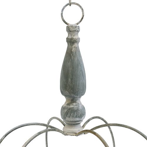 Floristik24 Kron for å henge grå Ø30cm H45,5cm