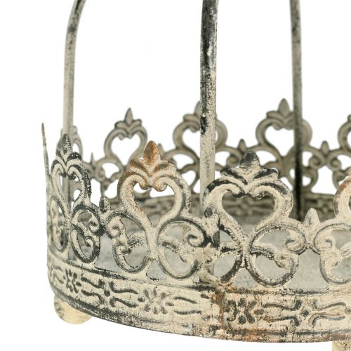 Floristik24 Krone for å henge antikk krem Ø10,5cm