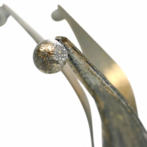 Floristik24 Krone metall gyllen antikk utseende Ø13,5/17,5 cm sett med 2