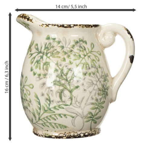 gjenstander Mugge til planting, vintage-look, landlig stil, 16 cm
