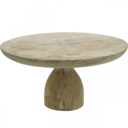 Floristik24 Kakefat, kakefat, naturlig tre vasket hvit, shabby chic Ø29,5 cm H15,5 cm