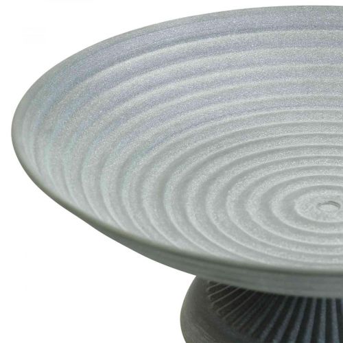 Floristik24 Dekorativ skål med fotmetallskål vintage H10,5cm Ø26cm