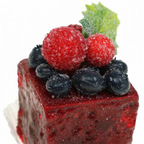 Floristik24 Kunstige kakestykker sortert 4×4cm 5 stk