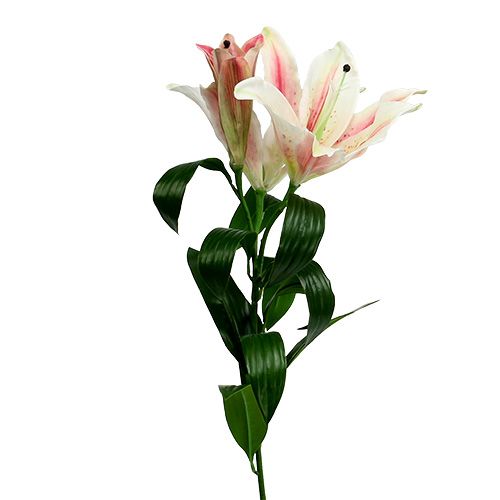 Floristik24 Artificial Lily Pink med Real Touch 100cm