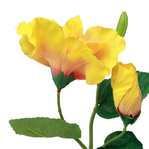 gjenstander Kunstige blomster Hibiscus Gul 62cm
