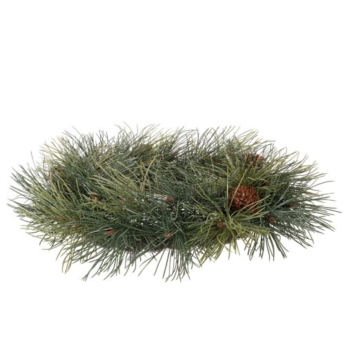 Kunstig furukvistkrans med kongler 60 cm | Floristik24.no