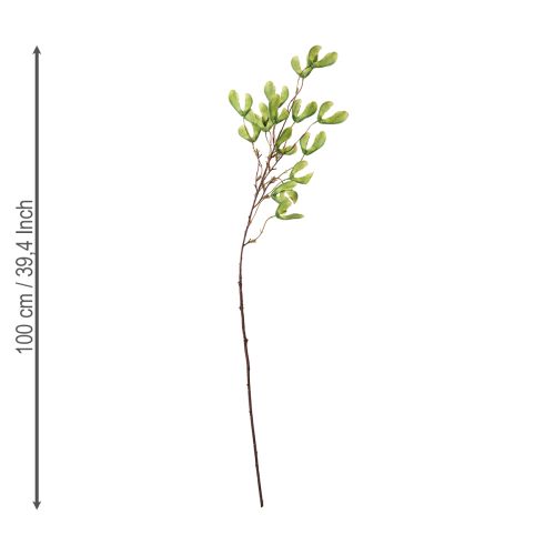 gjenstander Kunstig gren av plataner gulgrønn 100 cm 3 stk