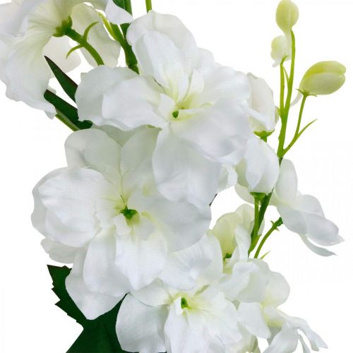 gjenstander Kunstig delphinium hvit delphinium kunstig blomst silkeblomster 98cm