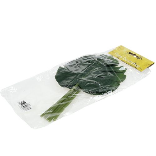 Floristik24 Kunstig Philodendron blad 18cm grønn 6stk
