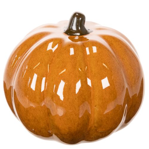 Keramisk gresskar LED Halloween-dekorasjon liten 10 cm | Floristik24.no
