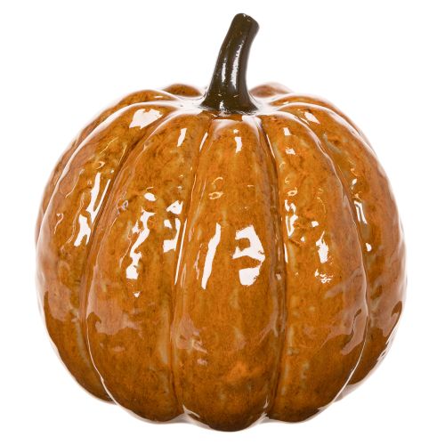Keramisk gresskar Halloween LED-dekorasjon 15 cm | Floristik24.no