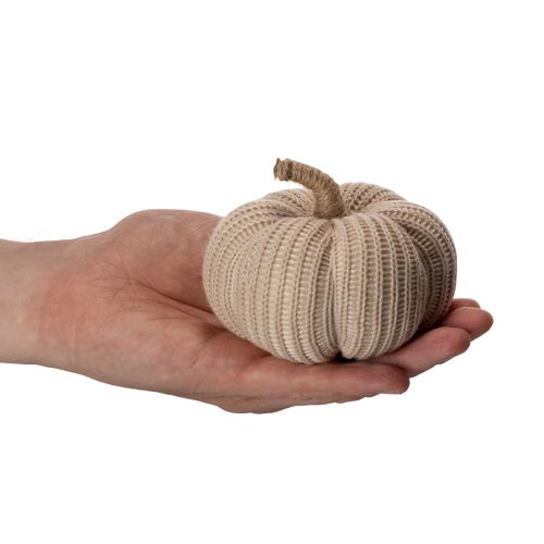 Dekorative strikkede gresskar, høstdekorasjon, 10 cm, 6 stk. | Floristik24.no