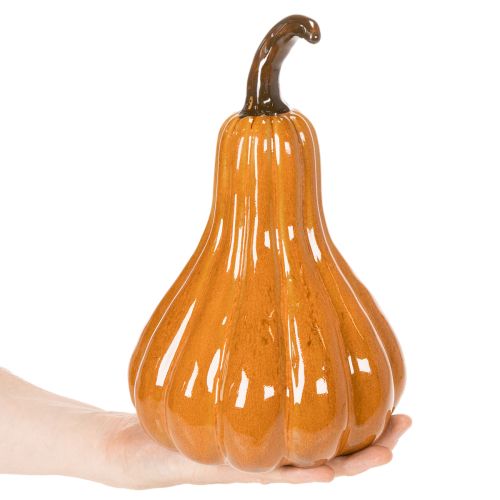 Keramisk gresskarhøstborddekorasjon 26 cm | Floristik24.no