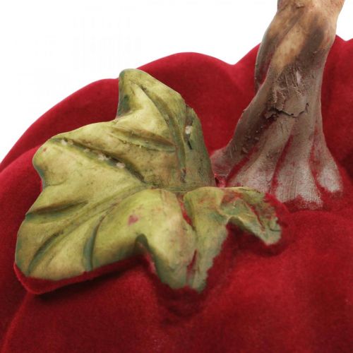 Floristik24 Deco gresskarrød borddekorasjon høst polyresin 10,5×9cm 2stk