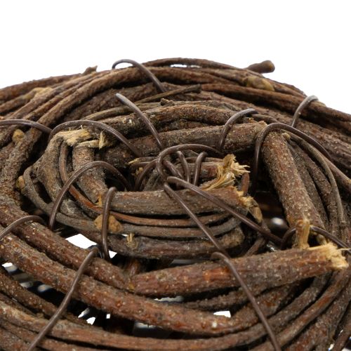 gjenstander Slyngkule, naturbrun, til dekorasjon, Ø14 cm H14 cm