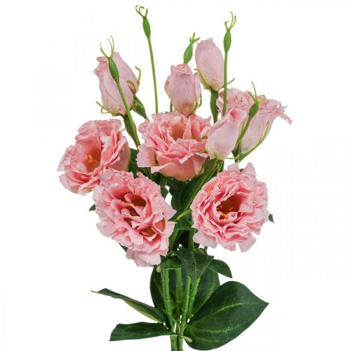 gjenstander Kunstige blomster Lisianthus rosa kunstsilkeblomster 50cm 5stk
