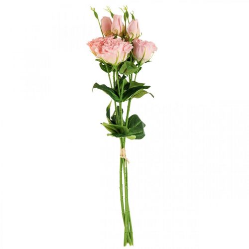 Floristik24 Kunstige blomster Lisianthus rosa kunstsilkeblomster 50cm 5 stk.
