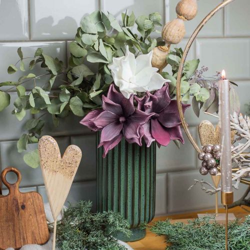 Floristik24 Kunstig blomst magnolia lilla skumblomst Ø10cm 6stk