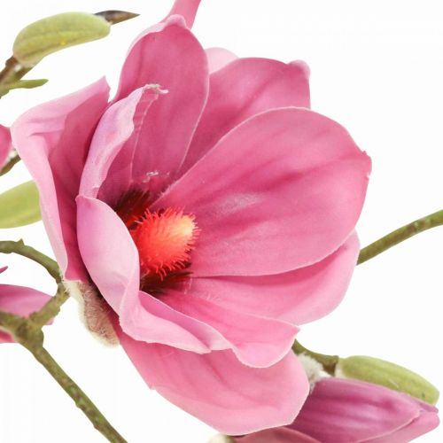 gjenstander Kunstig blomst magnolia gren, magnolia rosa rosa 92cm