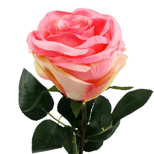 Floristik24 Kunstig blomst rose fylt rosa Ø10cm L65cm 3stk