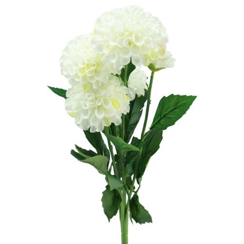 Floristik24 Kunstige blomster dekorative georginer kunstig hvit 50cm