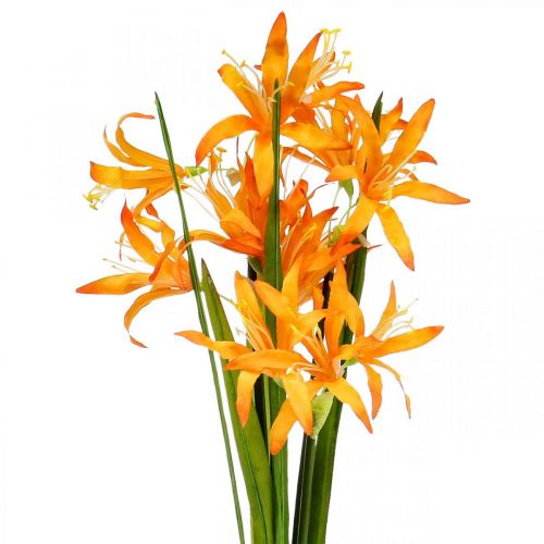 Floristik24 Kunstige blomster Nerine Orange Guernsey Lilies Høstblomster 48cm