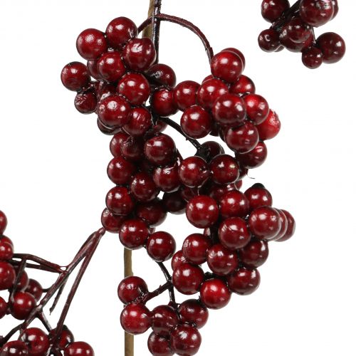 Krans av bær, julekvist, bær, rød vinterbær L180cm