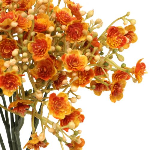 Floristik24 Gypsophila kunstige blomster Gypsophila Orange L30cm 6 stk i haug