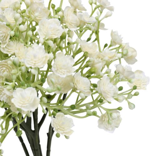 gjenstander Gypsophila kunstige blomster gips urt hvit L30cm 6 stk i en haug