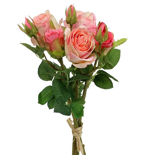 Floristik24 Art rose bukett rosa 40cm