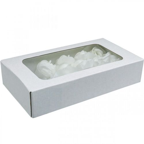 gjenstander Kunstroser hvite voksroser dekorative roser voks Ø6cm 18 stk