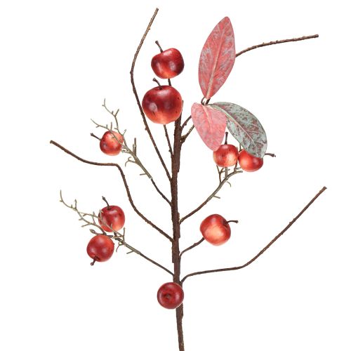 gjenstander Kunstig gren med epler til høst- og julepynt