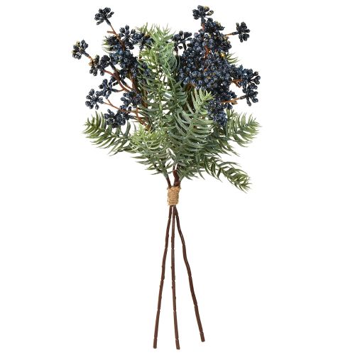 Floristik24 Kunstige einergrener med bær, nålegrener, 45 cm, 3 stk.