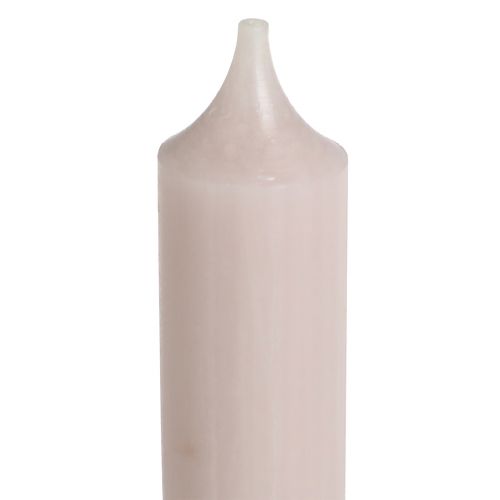 gjenstander Korte pinnelys farge lys rosa 21×110mm 6 stk