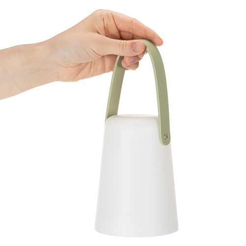 Lampe med håndtak, bærbar LED-lampe for utendørs og innendørs bruk, 22 cm, 3 stk. | Floristik24.no