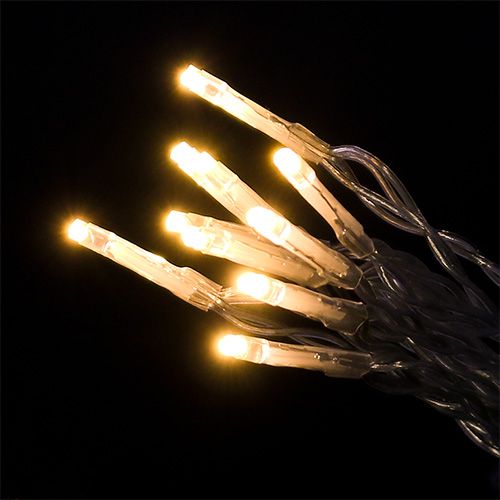 Floristik24 LED-eventyrlys 10er 1,3 m varmhvit, batteridrevet