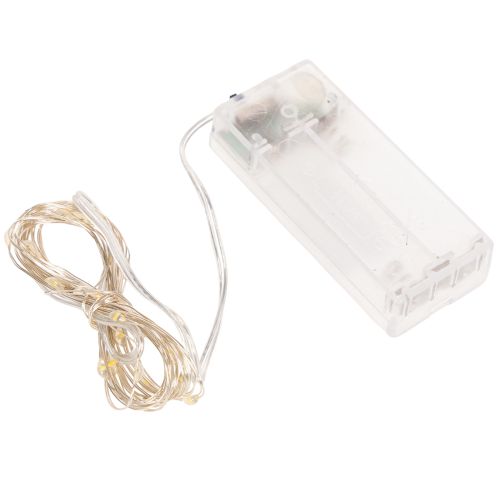 LED-lyslenke for innendørs bruk, batteridrevet, varmhvit, 30 LED-lys, 3 m, 6 stk. | Floristik24.no