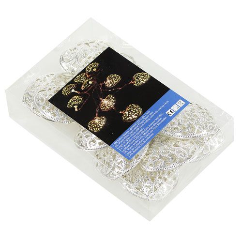 Floristik24 LED lys kjede hjerteform varm / hvit 160cm