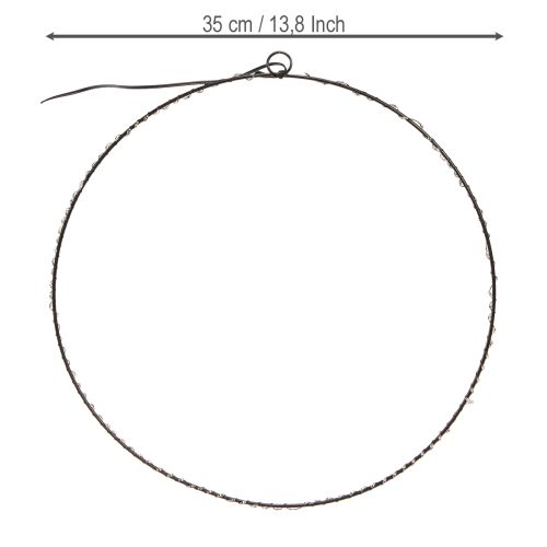 gjenstander LED-ring for oppheng av metall 110L varmhvit innendørs Ø35cm