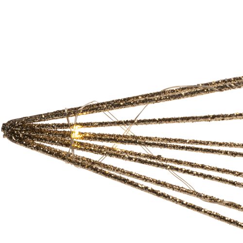 LED-dekorasjonsstjerne av ståltråd for oppheng, for innendørs bruk, batteridrevet, 51 cm | Floristik24.no