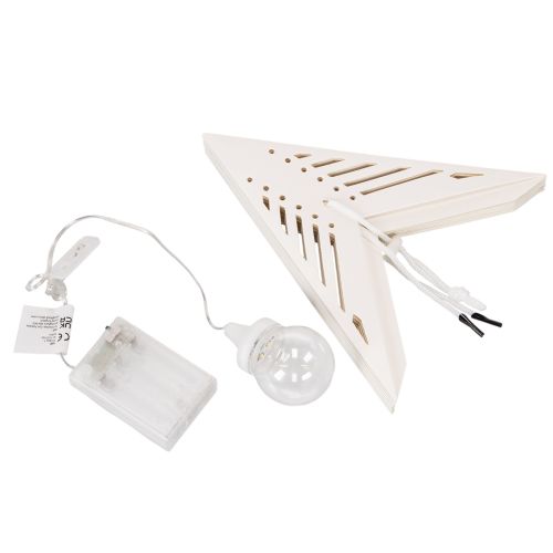 Julestjerne LED-dekorasjon for oppheng, varm hvit, innendørs, 38 cm | Floristik24.no