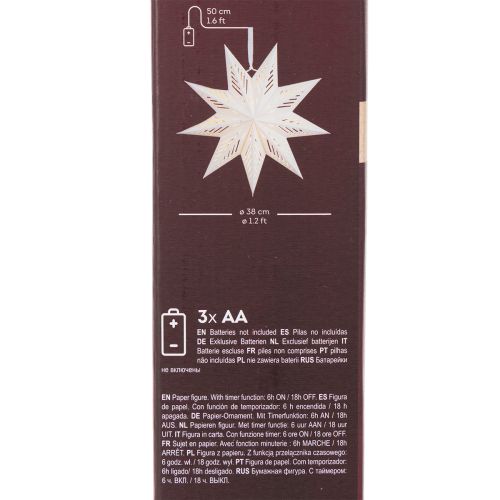 Julestjerne LED-dekorasjon for