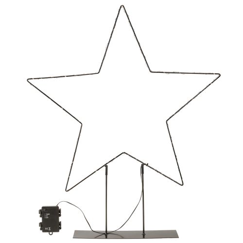 LED-stjerne stående 150 Micro LED varmhvit metall Ø58cm