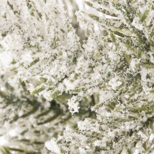 Kunstig juletre med snø i jutepose, 40 LED-lys, til innendørs bruk, 85 cm | Floristik24.no