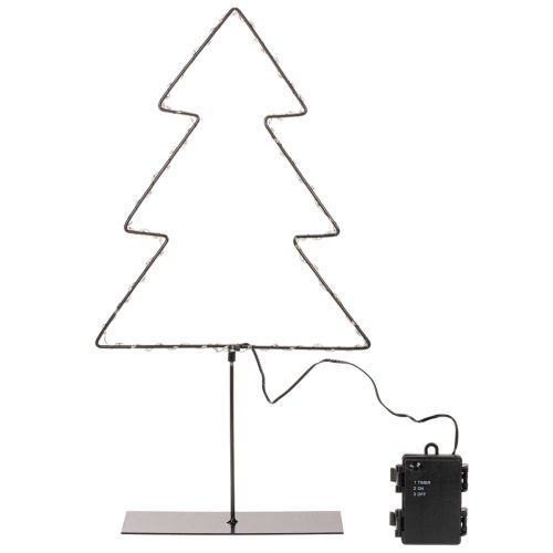 LED-juletre, batteridrevet, til innendørs borddekorasjon, 47 cm | Floristik24.no