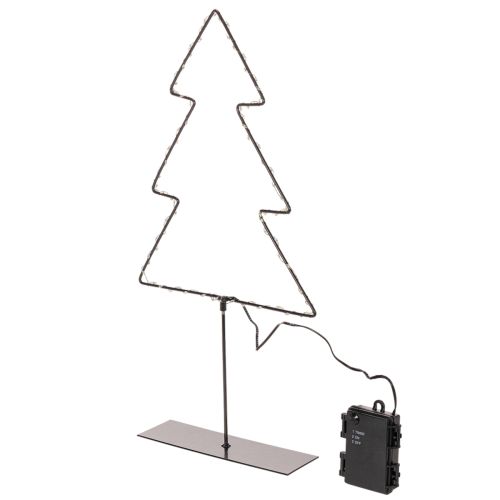 LED-juletre, batteridrevet, til innendørs borddekorasjon, 47 cm | Floristik24.no