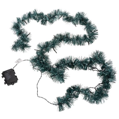 Julekrans med glitter og 60 LED-lys og timer, utendørs, 3 m kjøpe | Floristik24.no